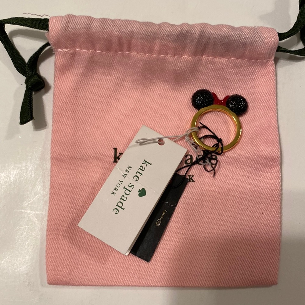 NWT. Kate Spade Minnie Mouse Ring, size 7